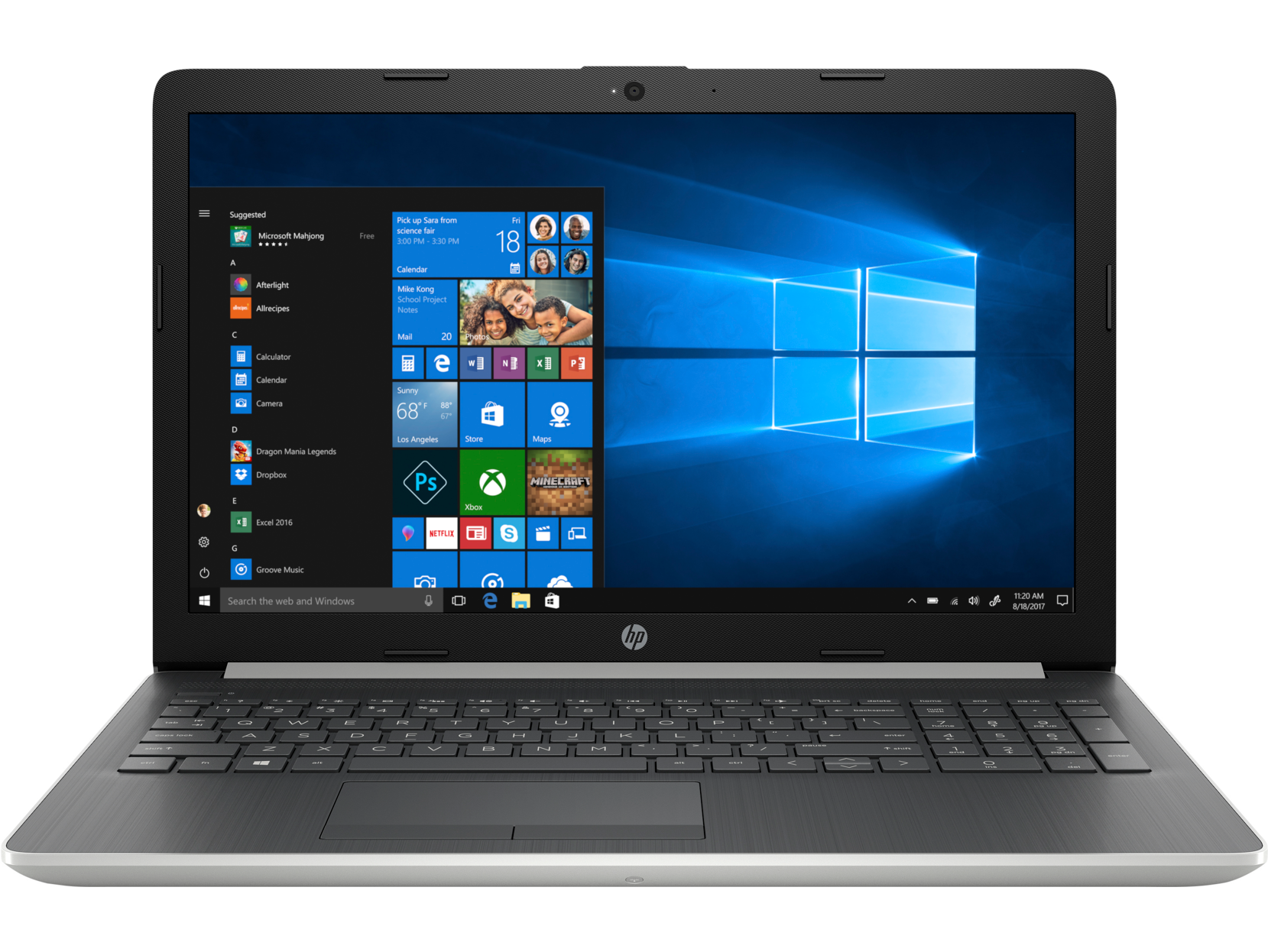 HP 15-da2035nt i7-10510U 8GB 256GB SSD Windows 10 Home 15.6 NVIDIA MX130 9RG83EA